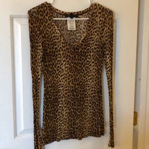 BCBG MAXAZRIA cheetah top